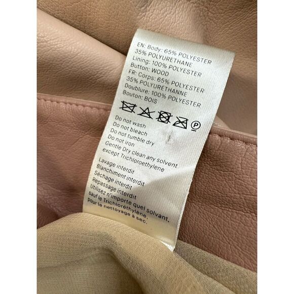 Nanushka Manila vegan leather trench coat Pink Small - Picture 16 of 16